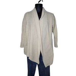 Seven7 Soft Chenille Open Front‎ Long Sleeve Sz M Sweater Women
